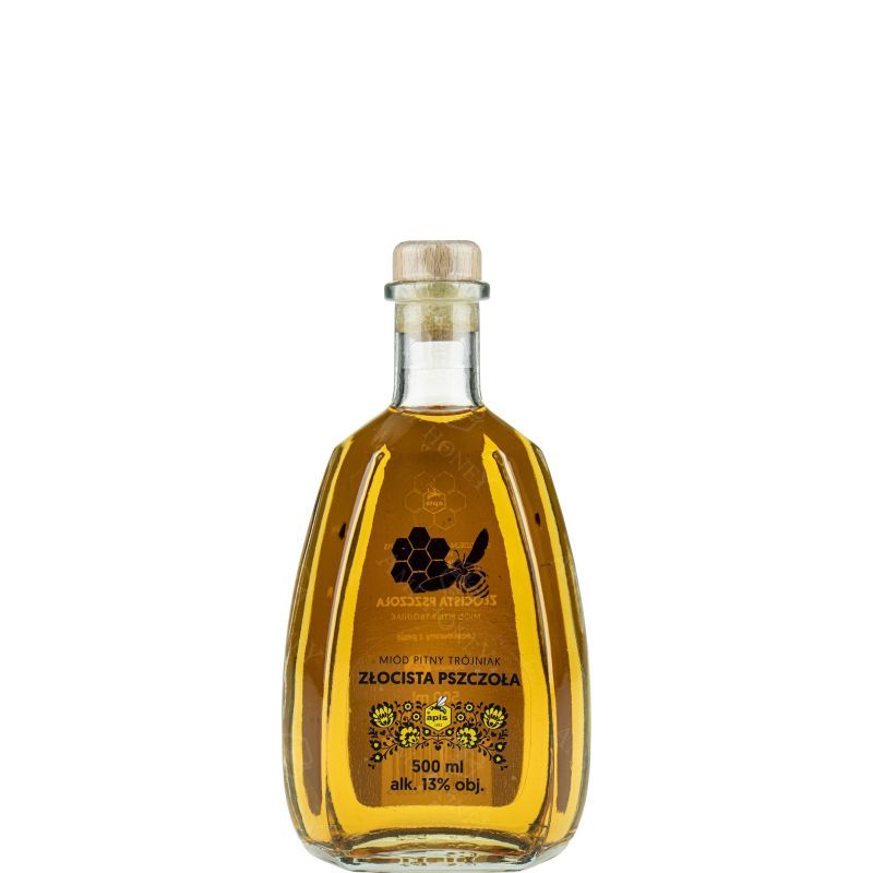 Miód Pitny Trójniak Złocista Pszczoła 500 ml