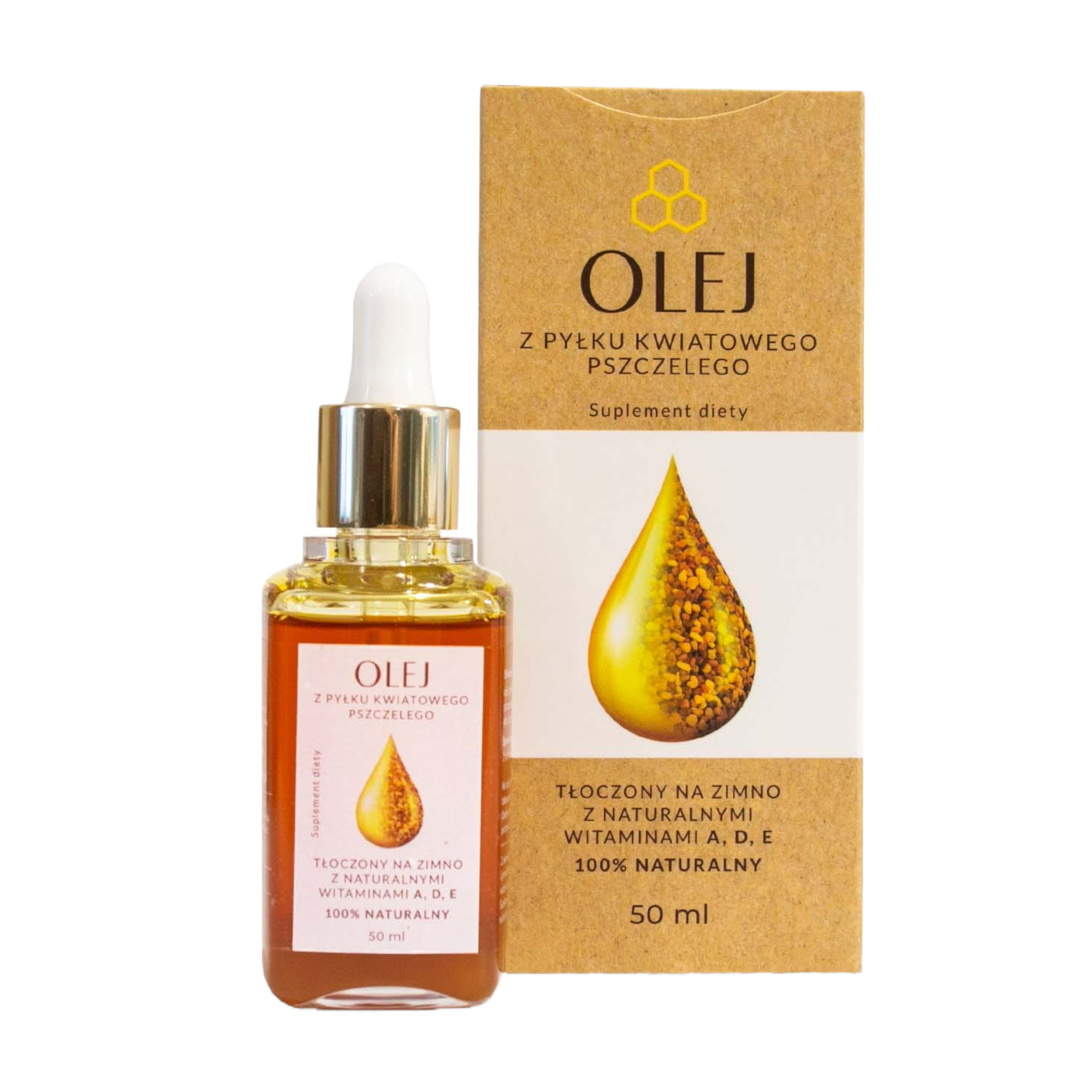 Olej z pyłku kwiatowego pszczelego 50ml