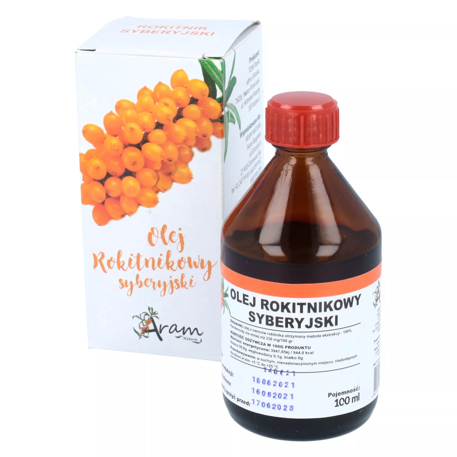 Olej Rokitnikowy - z rokitnika syberyjskiego 100 ml