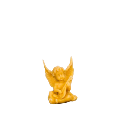 Wax candle "Angel with a guitar"