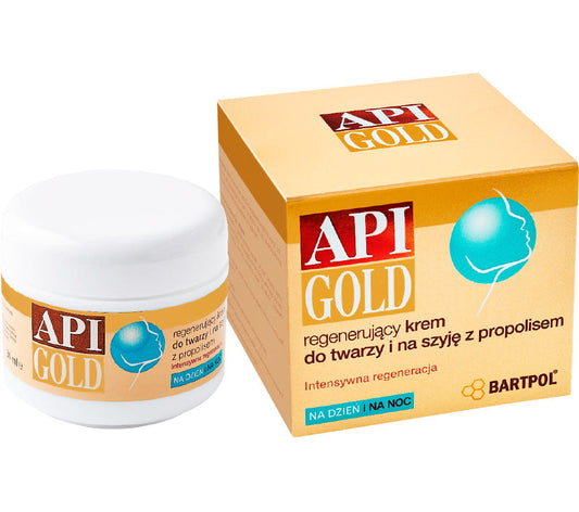 API GOLD regenerating face and neck cream with propolis