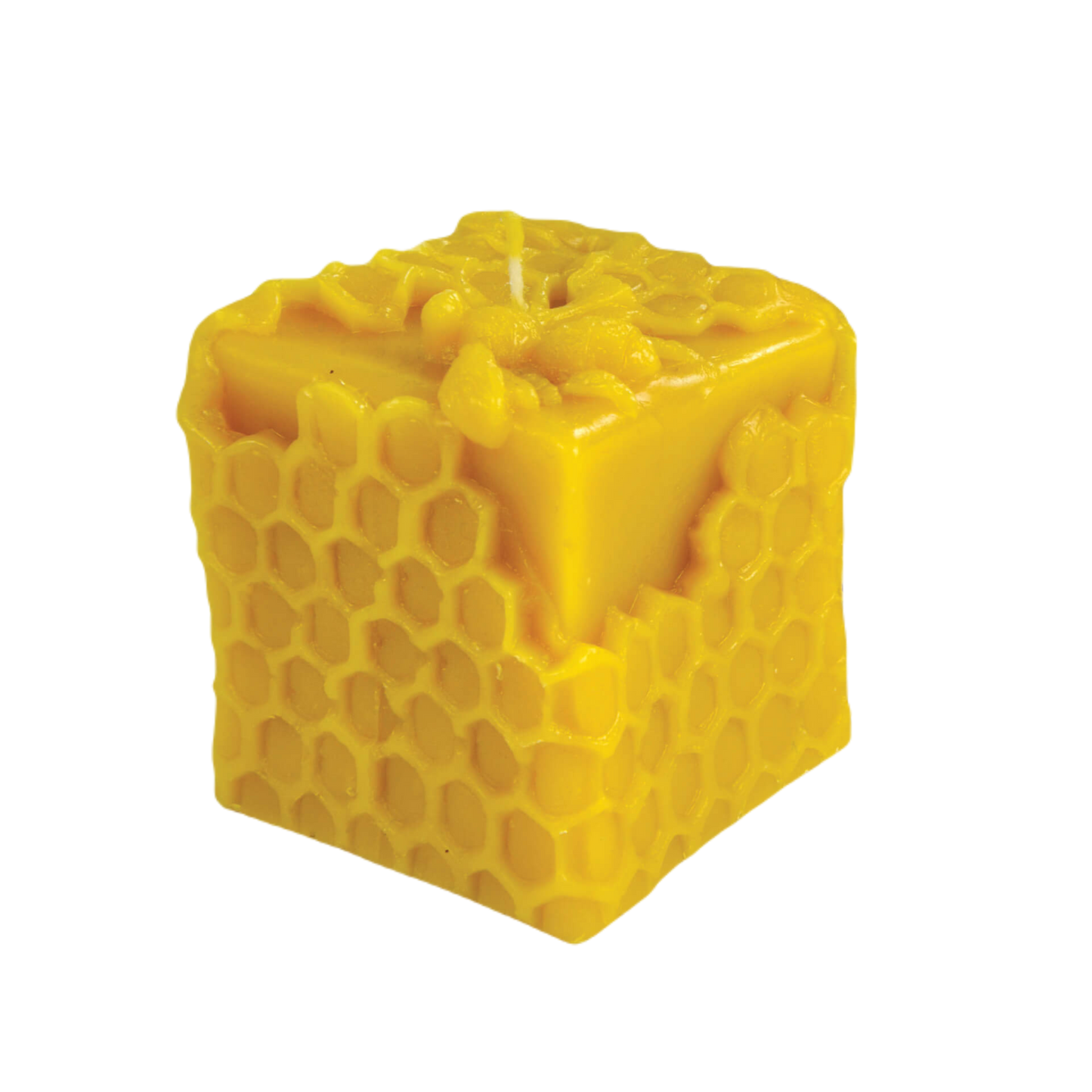 "Cube" wax candle