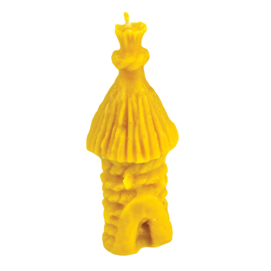 Wax candle "Thatch beehive"